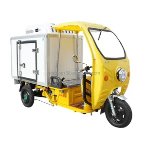 Мобильный охлаждающий мини-холодильник для холодильника, трехколесные велосипеды с электромотором, охлаждаемый Электрический трехколесный велосипед для мороженого