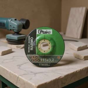 Disque abrasif à centre déprimé Ttake 115x3.2 mm pour la découpe du marbre - Product Image 3