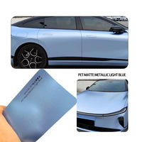 Film de protection de carrosserie Difol Full-car PET Electro Misty Blue pour voiture, garantie 2 ans, haute élasticité, installation facile, 1,52 m * 16,5 m