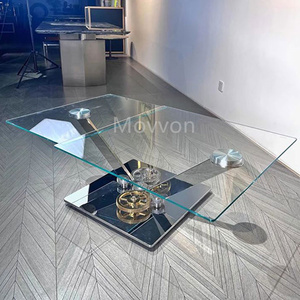 European Design <strong>Glass</strong> <strong>Coffee</strong> <strong>Table</strong> for Living Room Outdoor Workshop-Home Furniture with Storage Features - Product Image 3