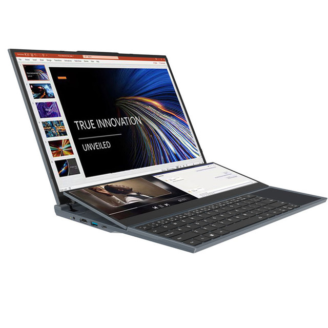 14/15.6 Inch Laptops 1920*1080 Double Screen NoteBook I7 10TH 8G RAM 512G SSD Business Office Win 10 Computer