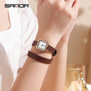 Montre-bracelet à quartz carrée mini élégante et vintage Sanda 1120 pour femme, montre quotidienne minimaliste et tendance pour femme - Product Image 5
