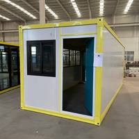 Maison conteneur modulaire préfabriquée professionnelle de 20 pieds, extensible et pliable, pour dortoirs de travailleurs et bureaux