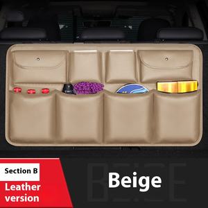 Organisateur de <span class=keywords><strong>voiture</strong></span> Portable Modules de stockage détachables <span class=keywords><strong>coffre</strong></span> siège arrière organisateur suspendu cuir <span class=keywords><strong>plastique</strong></span> maille Polyester <span class=keywords><strong>Protection</strong></span> - Product Image 4