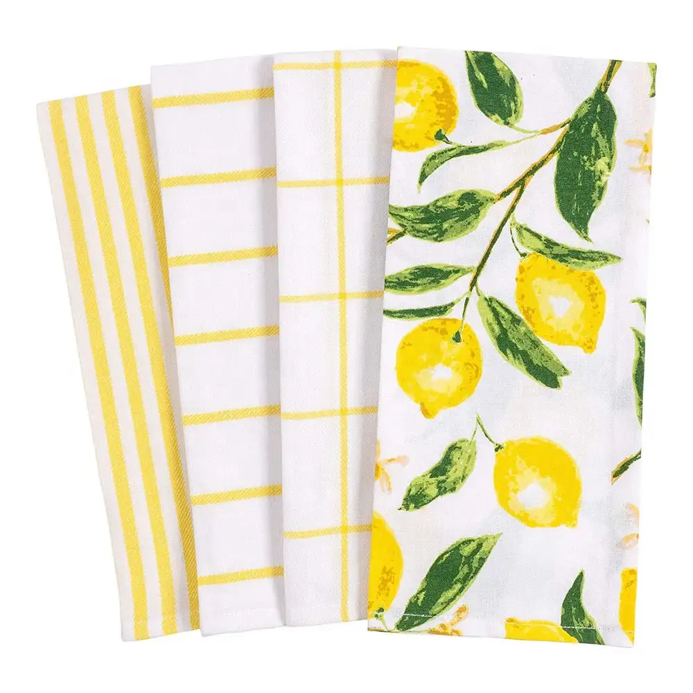 Wholesale 100% Cotton Kitchen Towel Dish Towel Cleaning Cloth Tea Towel with Custom Logo