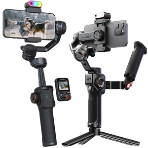 <span class=keywords><strong>Stabilisateur</strong></span> de téléphone portable <span class=keywords><strong>Hohem</strong></span> M7, <span class=keywords><strong>stabilisateur</strong></span> à 3 axes anti-vibration, perche à selfie extensible pour vlog en direct - Product Image 1