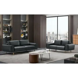 3 Seater Public Area Hotel Waiting Room Couch Reception Sofa Set 2024 New Furniture Lobby Office Design Pu Leather Modern