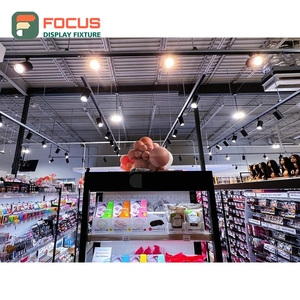 Modern Human Hair Display Rack Wall Mounted Vertical Shelf Display Store Display Rack Unit - Product Image 4