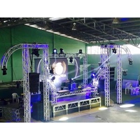 Sistema de armazón de escenario para conciertos, armazón de escenario para eventos al aire libre de 289mm x 289mm x 2m