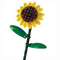 Blocs de construction en plastique ABS personnalisés OEM, 40 pièces, thème animaux et nature, jouets DIY sûrs et non toxiques pour enfants, échelle 1:8, marque Sembo