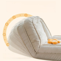 Grand lit pour chien de type humain, canapé paresseux pliable, style crème, tatami de sol, chaise individuelle pour salon et lecture