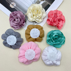 Handmade Fabric Rose Camellia DIY Hair <b>Accessories</b> Head Flowers For <b>Wedding</b> Sweet Style 0122 Jinhua Origin - Product Image 2