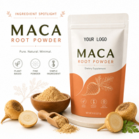 Suplemento de Polvo de Raíz de Maca Negra Orgánica Certificada de Alta Calidad para el Control de la Energía y el Apoyo Inmunológico, 227 g, 2.5 g por Porción