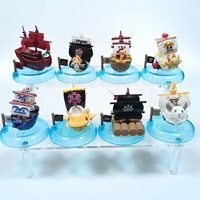 Boîtes mystères tendance japonaises de figurines d'action en PVC One Piece (Zoro, Luffy, Bateau pirate) pour décoration