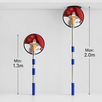 Outil de ponçage mural à manche extensible avec éclairage LED et support de papier de verre rechargeable par USB pour le lissage des cloisons sèches (vente en gros)