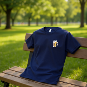 T-shirt Perfect Balance blu navy unisex per adulti taglia media - Product Image 3