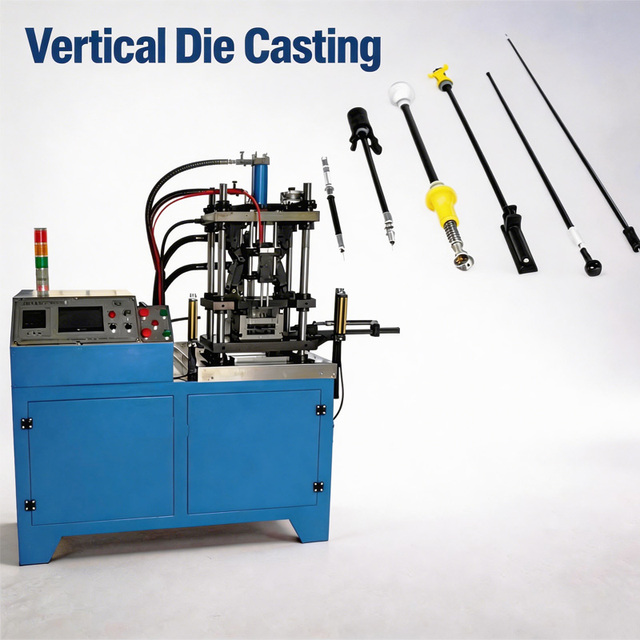 Electric Wire Rope Vertical Gravity Die Casting Machine for Brake Cable