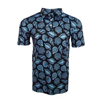 OEM alta calidad 88 poliéster 12 spandex allover Atlético Golf desgaste impreso Jersey Polo de punto Polo para los hombres