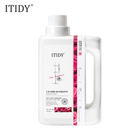 Détergent à lessive concentré, bouteille de 2 kg de liquide à lessive, parfum de rose longue durée