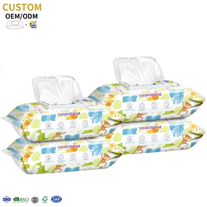 Lingettes pour bébé super douces, originales, biodégradables, à base de plantes, sans plastique, écologiques, 80 pièces, extrait d'aloe vera, non parfumées - Product Image 3