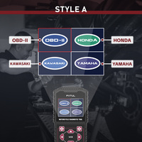 Outil de diagnostic de moto M3 outil de balayage de lecteur de Code OBD2 pour moto Honda Yamaha