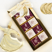 Boîtes cadeaux en carton ondulé personnalisées, imprimées en offset avec gaufrage doré, pour chocolats, pour l'Aïd, avec joint de taille et taille personnalisée