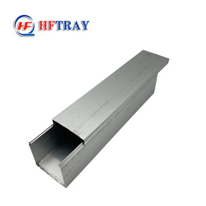 รางอลูมิเนียมอัลลอยด์สี่เหลี่ยมสำหรับเดินสายไฟจากโรงงานจีน ทนทานต่อการกัดกร่อน ขนาด 100*100 มม. สำหรับงานอุตสาหกรรม - Product Image 3