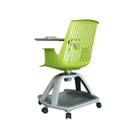 Chaise d'entraînement multifonctionnelle moderne avec table et bloc-notes intégrés pour les conférences ou les études