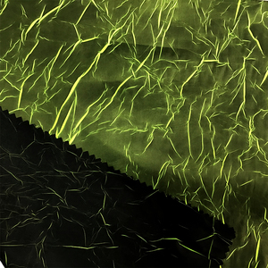 Thời trang cô gái áo khoác vải 100% <span class=keywords><strong>polyester</strong></span> mất trật tự Crepe in ấn đôi phải đối mặt với tùy chỉnh màu sắc huỳnh quang - Product Image 6