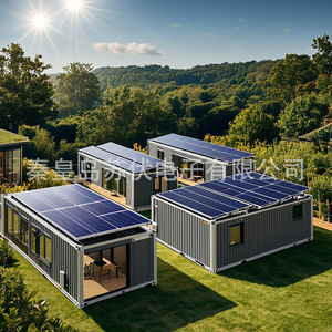 Casa Contenedor Moderna Rectangular para Oficina y Vivienda con Suministro de Energía Solar para Obras de Construcción - Product Image 4