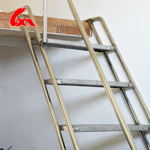 高端现代不锈钢定制折叠梯隐形楼梯耐用节省空间室内公寓用 - Product Image 4