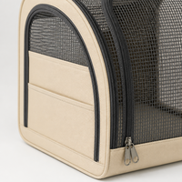 Bolsa de Transporte Multifuncional para Mascotas YAOYUE, Mochila de Viaje Transpirable de Tela Oxford con Malla para Perros y Gatos