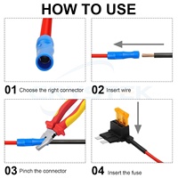 Porte-fusible de voiture, adaptateur de circuit supplémentaire, adaptateur de fusible TAP 12V 24V 32V, mini lame ATO ATC ATM APM, porte-fusible pour voitures, camions, bateaux