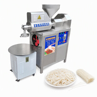 Extrudeuse à pâtes automatique en acier inoxydable 380/220V 9KW 50-60KG/H, machine commerciale pour la fabrication de nouilles de riz