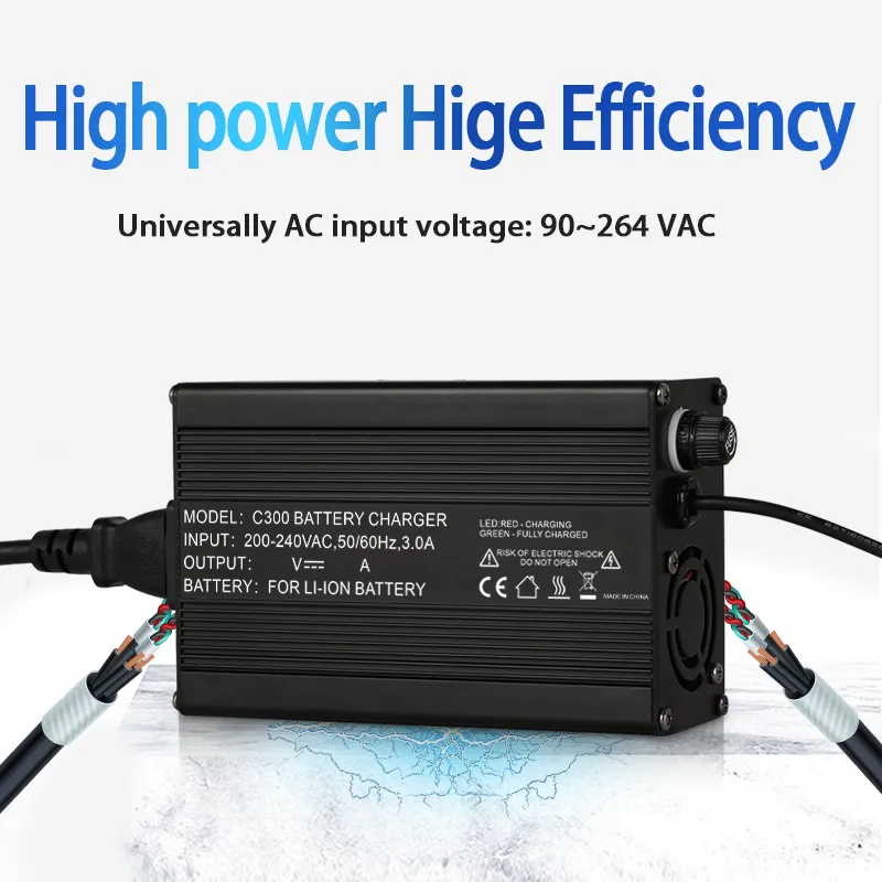 Pengisi daya baterai C300 Lifepo4 charger 73V3.5A pengisi daya baterai lifepo4