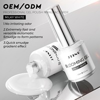 JTING Vernis Gel UV Blanc Laiteux Effet Blooming, Séchage LED, Idéal DIY, Végan, Non Toxique, Écologique, Flacon Professionnel pour Salon de Manucure