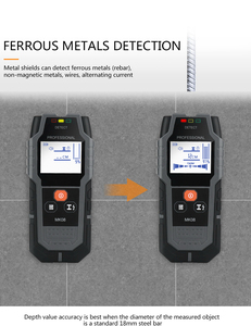 Detector de Metales Profesional Multifrecuencia MK08, Escáner de Pared, Buscador de Tuberías, Herramienta de Detección Multifunción, 1 Año de Garantía, Negro - Product Image 5