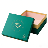 Maßgefertigte Schwarze Hartkarton-Geschenkbox mit Goldgeprägtem Logo, Goldverzierung, Rosa Futter, Luxuriöse Produktverpackung
