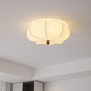 Lampada in tessuto con stampa retrò francese stile antico americano mansarda Hotel camera da letto guardaroba decorazione tessuto illuminazione <span class=keywords><strong>a</strong></span> soffitto - Product Image 3