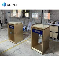 RECHI Présentoir de magasin d'alcool Design Baijiu Présentoir Étagère Comptoir d'esprit Table Vitrine de présentation du vin pour le vin de luxe