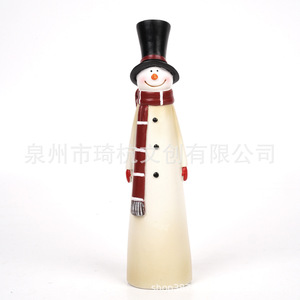 <b>Red</b> <b>Scarf</b> Snowman Resin Ornament Christmas Decor For Living Room Entryway Garden Patio Decoration - Product Image 5