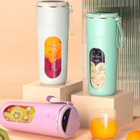 Cangkir Blender Mini Nirkabel Portabel Isi Ulang USB-C untuk Jus Buah Segar, Ideal untuk Perjalanan, Kantor & Asrama