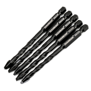 Juego de Brocas para Perforar Vidrio, Cerámica y Concreto, Precio de Fábrica, Brocas Hexagonales Cruzadas de 6/8/10/12 mm para Taladro 69306 - Product Image 2