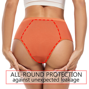 <span class=keywords><strong>Culotte</strong></span> <span class=keywords><strong>menstruelle</strong></span> réutilisable en bambou biologique coloré pour femmes ODMOEM, sous-vêtements menstruels anti-fuites, flux abondant - Product Image 4