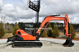 Maravillosa condición precio barato de segunda mano 8T pequeña excavadora Japón KUBOTA excavadora de orugas hidráulica usada al por mayor - Product Image 5