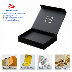 HENGXING Scatola di Imballaggio Nera Personalizzata di Alta Qualità per Regali di T-Shirt, Costumi da Bagno, Pantaloni e Giacche - Product Image 1