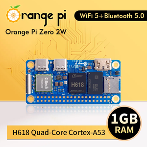 Precio de fábrica original nuevo Orange <span class=keywords><strong>Pi</strong></span> Zero 2 W 1GB RAM DDR4 Mini PC Allwinner H618 WiFi BT BLE SBC computadora de placa única Zero 2 W - Product Image 3