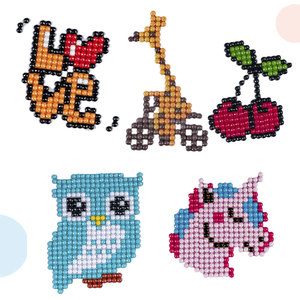 Vente en gros de toiles d'animaux <span class=keywords><strong>diamant</strong></span>és pour enfants, peintures murales modernes en résine peintes à la main, peintures par numéro pour enfants - Product Image 2