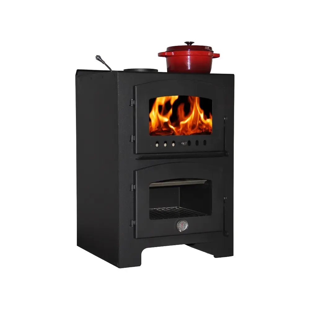 Stove with Oven Freestanding Wood Wood Fireplaces CE Hot Sale WM203-1100, Insert Cheap Decoration Wood Fireplace Indoor