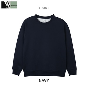 Sudadera de cuello redondo de algodón peinado de 450G, forro polar, peso pesado, proveedor personalizado de ropa para hombre, MOQ 2 piezas - Product Image 4